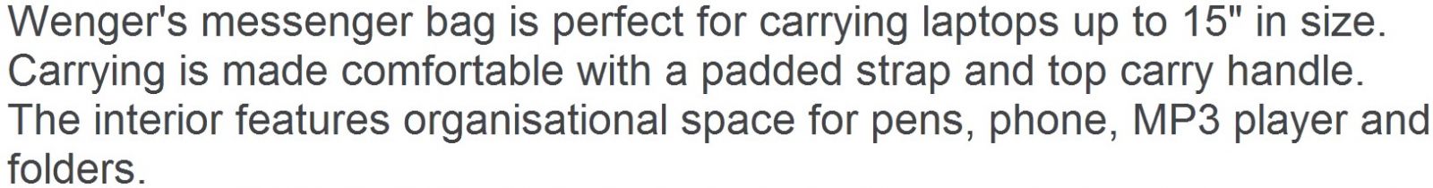 תיק צד למחשב נייד SWISS GEAR